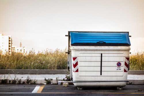 Professional installation of a lockable skip in Wanstead