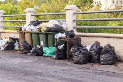 Recycling and waste segregation in a Wanstead skip
