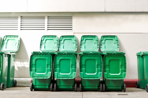 Electronic waste being recycled