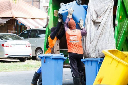 Various types of commercial skips in Wanstead