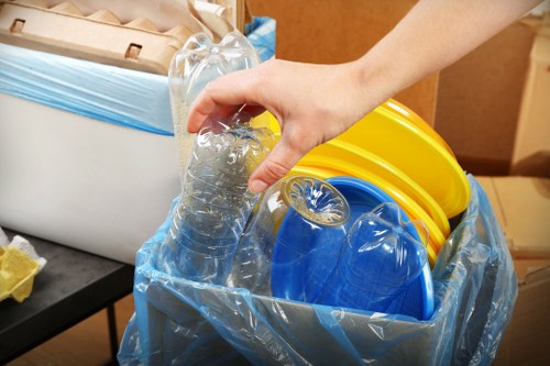 Different sizes of enclosed skips for various projects